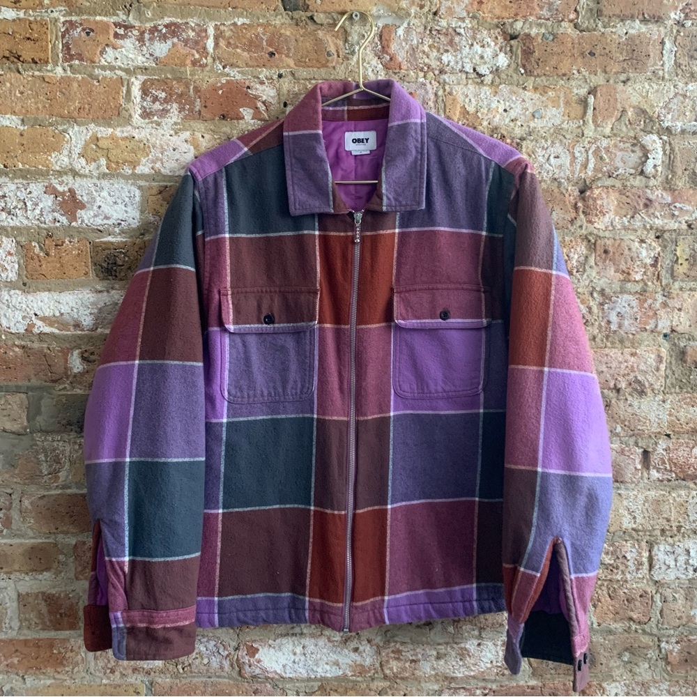Obey Victoria Shirt Jacket - Purple